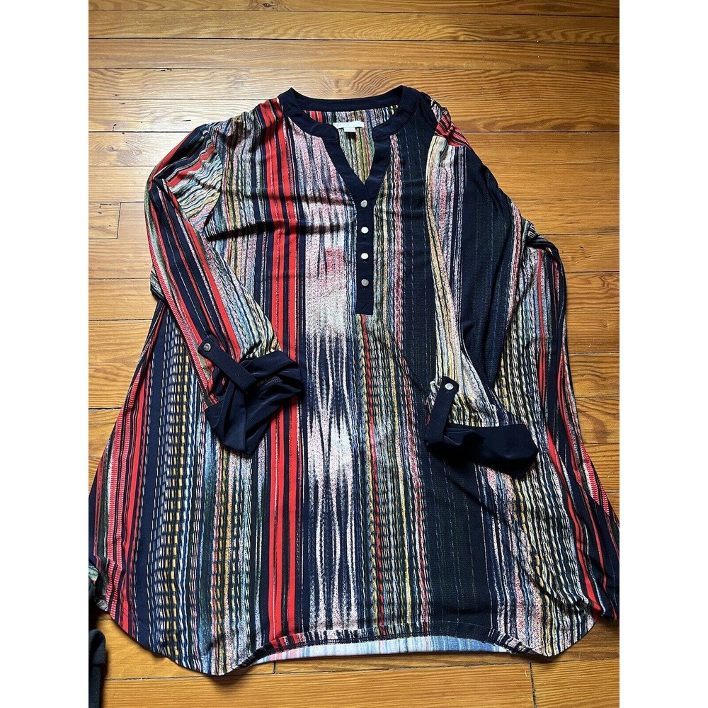 Est. 1946 Navy Red Dress Shirt Size 14/16 W